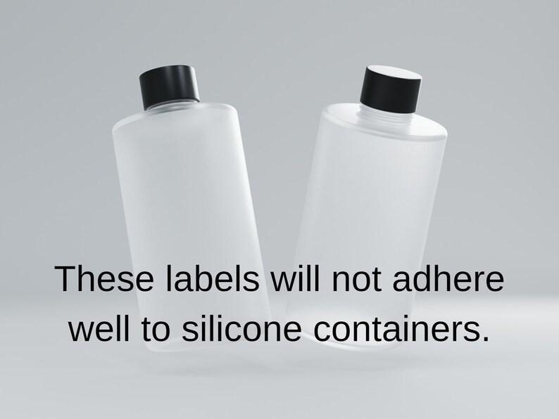 Custom Travel Size Toiletry Labels / Small Container Labels / Travel