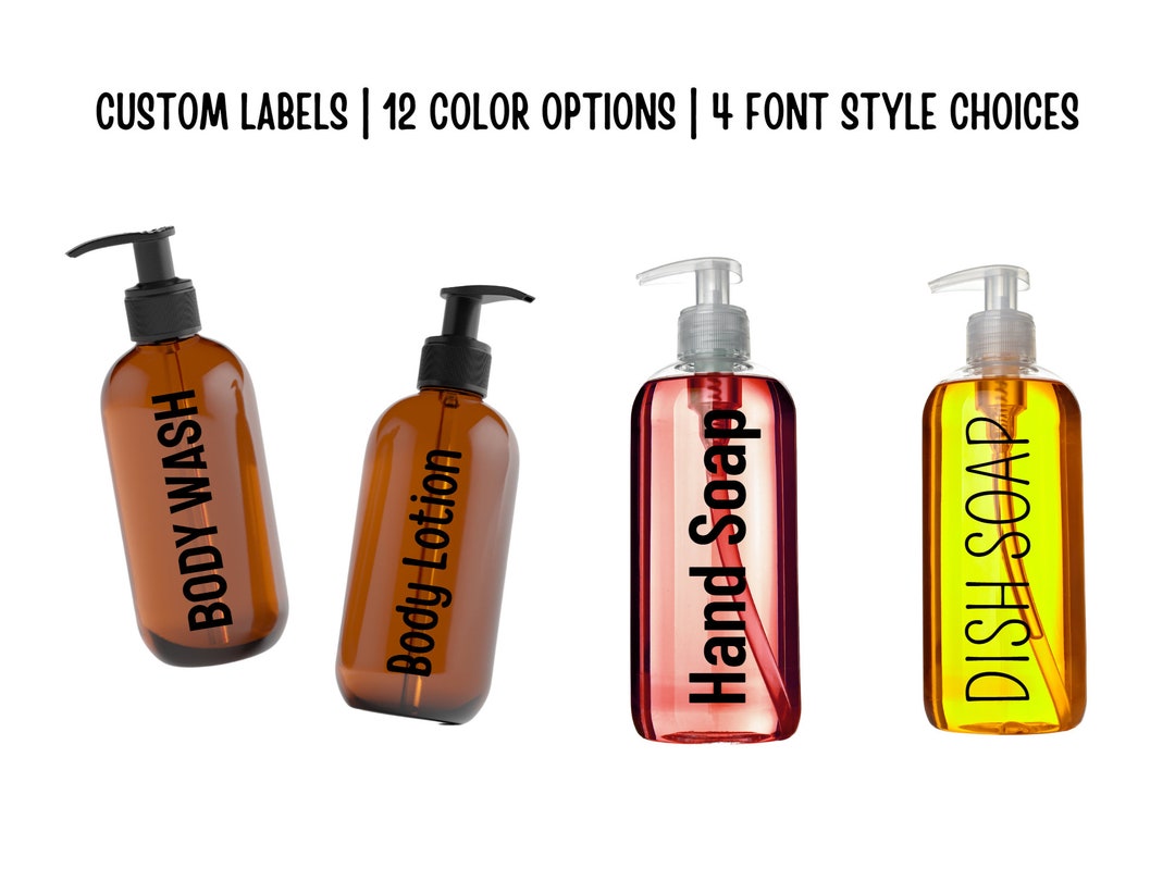 Custom Bathroom Labels Kitchen Labels Tumbler Decals Waterproof Vinyl