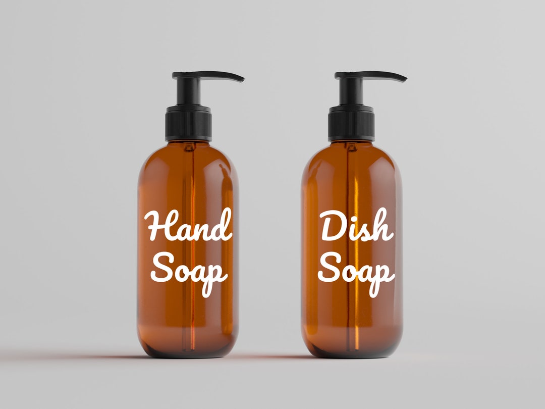 Labels for Hand Soap/dish Soap Dispensers set of 2 Etsy