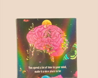 Spending Time in Your Mind Holographic 2x2 in. Sticker