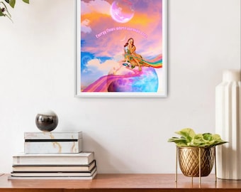 Energy Flows Art Print: Signed Glossy Finish, 8x10