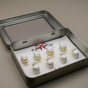 Cow Magnets + Tin Box | Cute Magnets | Animal Magnets | Fridge Magnets | Magnet Gift | House Warming | Co-Worker | Birthday | Appreciation