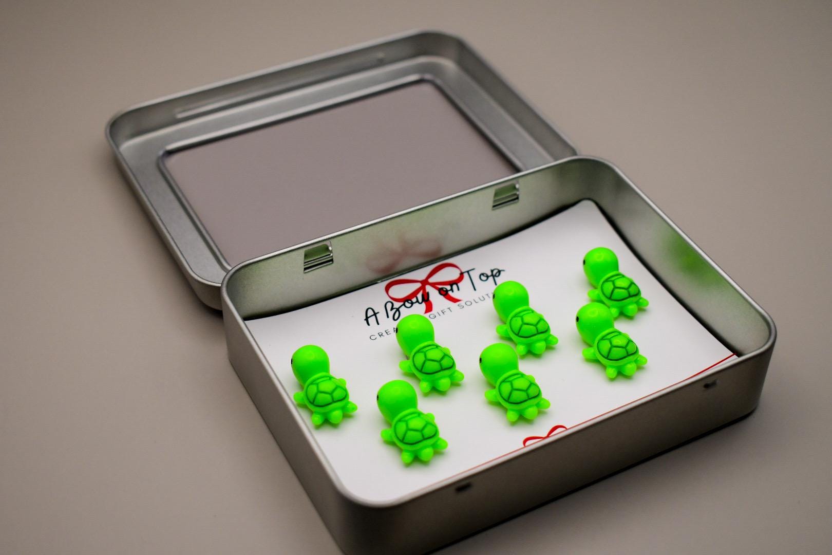 Turtle Magnets + Tin Box | Cute Magnets | Animal Magnets | Fridge Magnets | Magnet Gift | House Warming | Birthday | Appreciation
