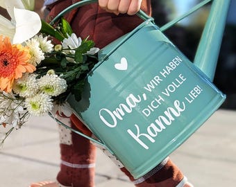Watering can sticker | Personalized sticker for watering can for birthdays, Mother's Day, Easter | Gift for mom, dad, grandma, great-grandma and grandpa
