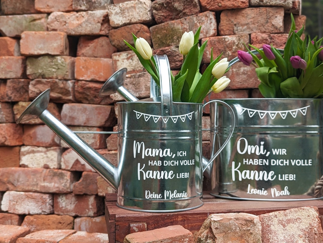 Aufkleber Set für Gießkanne Personalisierte Sticker für Kanne zum