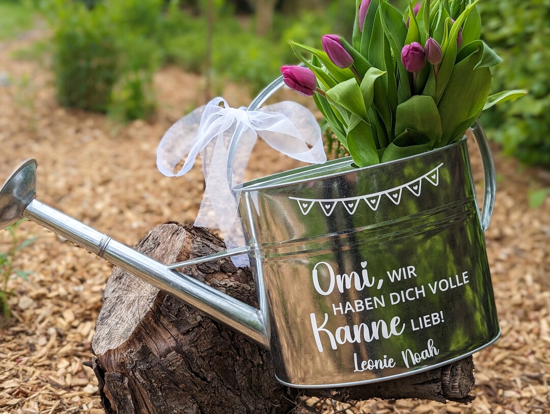 Aufkleber Set für Gießkanne Personalisierte Sticker für Kanne zum
