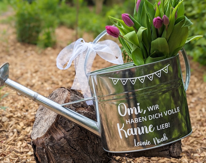 Geldgeschenk Gießkanne ROT mit Spruch Etsy.de