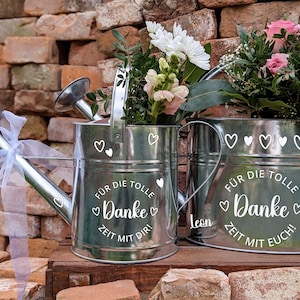 Sticker set for watering can | Thank you | Stickers for watering cans for farewell, farewell gift | Gift for teachers, educators, and childminders