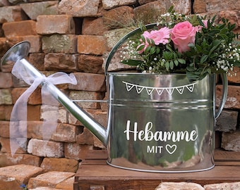 Sticker set for watering can | Personalized stickers for watering cans as a farewell gift | Gift for midwife, kindergarten teacher, or teacher