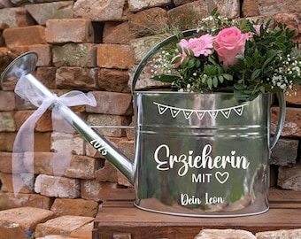 Sticker set for watering can | Personalized stickers for watering cans as a farewell gift | Gift for kindergarten teachers, midwives, and teachers