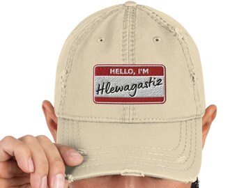 Hello, I'm Hlewagistiz.  Gallehus Horn embroidered hat (Multiple Colors)