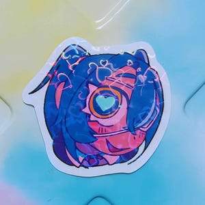 Monitoring Hatsune Miku Peephole-sized Sticker
