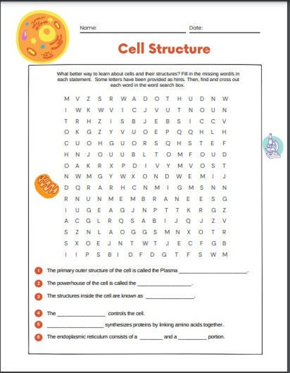 crossword puzzle science for kids digital file printable etsy
