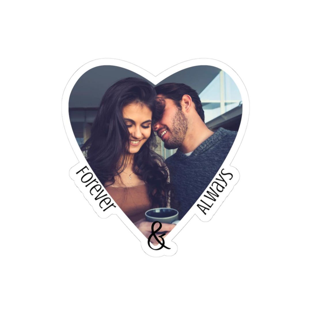 Sticker Acople Custom Couple Photo Sticker, Glossy Vinyl Keepsake - Etsy