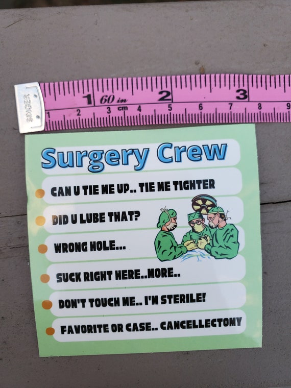 OR Nurse Sticker Funny OR Meme Surgery Nurse Sticker Scrub 