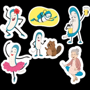 Cute Cooter canoe sticker pack for nurses, Nurse gift idea, Nurses Week Gift Nurse Meme Sticker fun Nurse gift funny nurse sticker