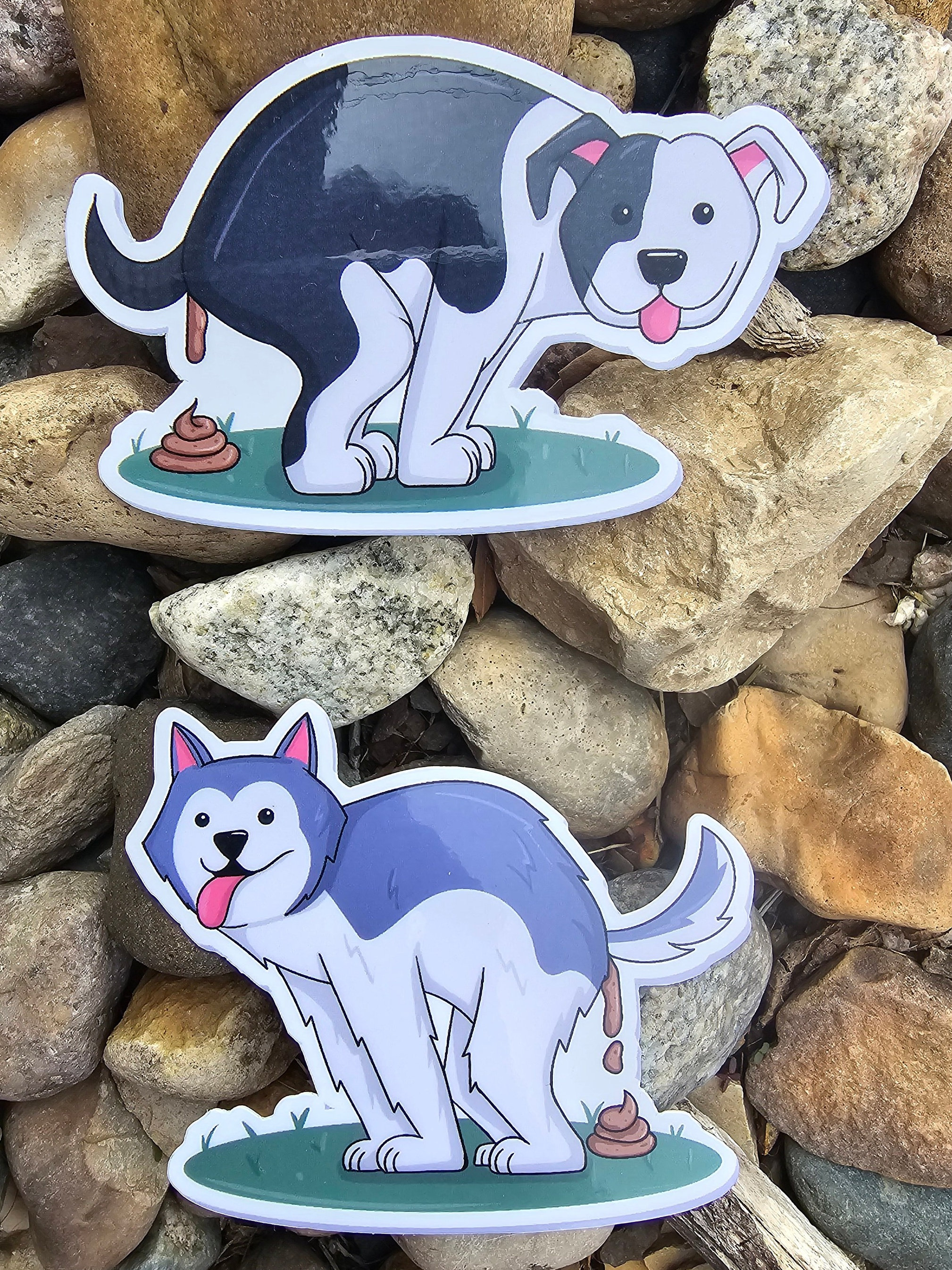 Cute Dog Pooping Sticker, Dog Sticker, Corgi Sticker, Dachshund Sticker ...