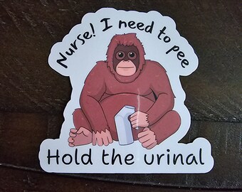 Funny nurse sticker cute nurse sticker nurse gift nurse humor sticker