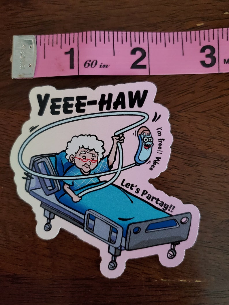 Grandma and Cooter Canoe Sticker, Purewick Sticker, Nurses Week Gift ...