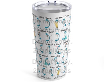Nurse Tumbler 20oz, Purewick tumbler, Cooter canoe tumbler, nurse gift, Funny nurse bottle, nurse coffee insulated mug