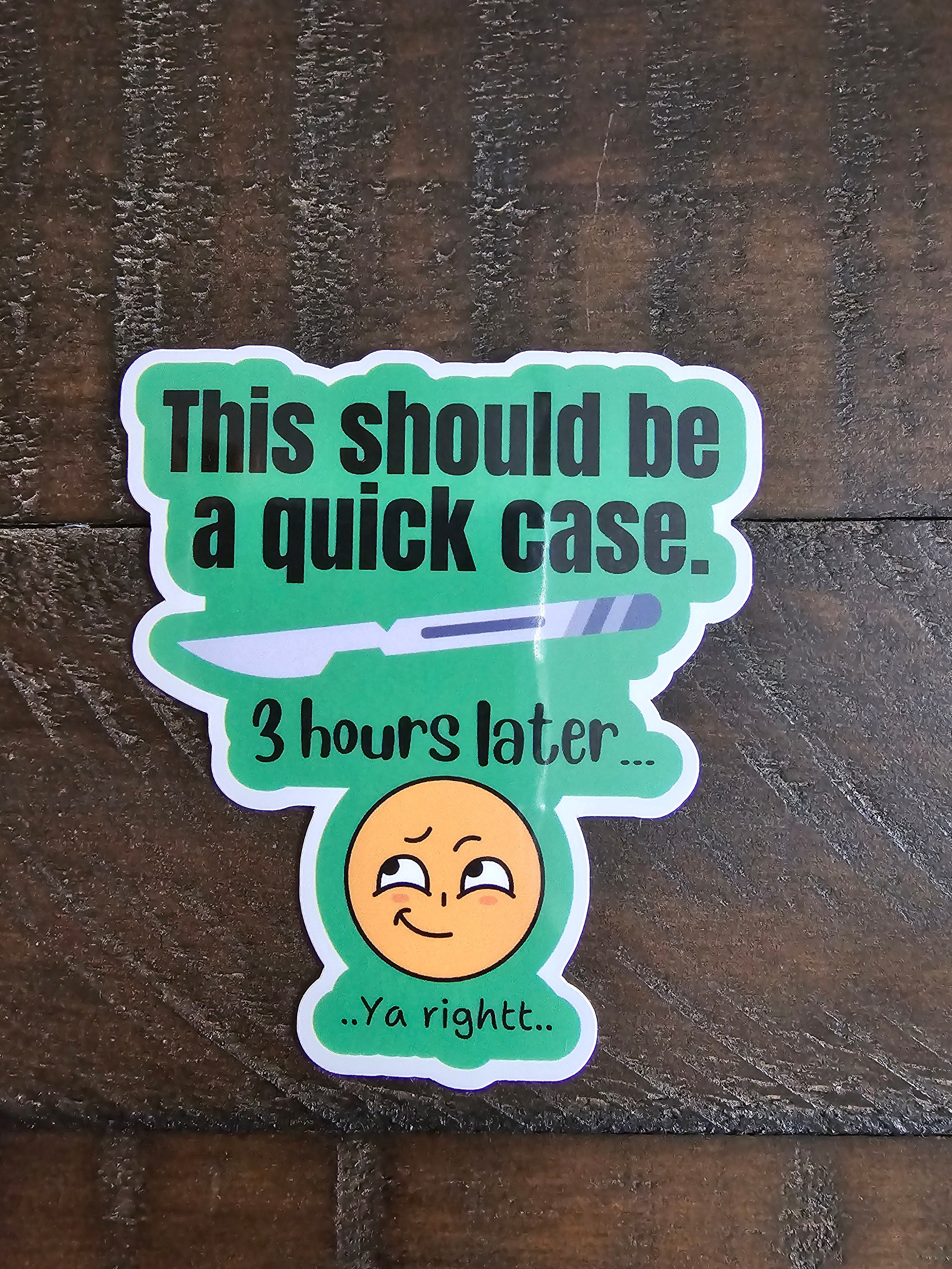 Surgical Resident Sticker for Resident Operating Room Sticker MD ...