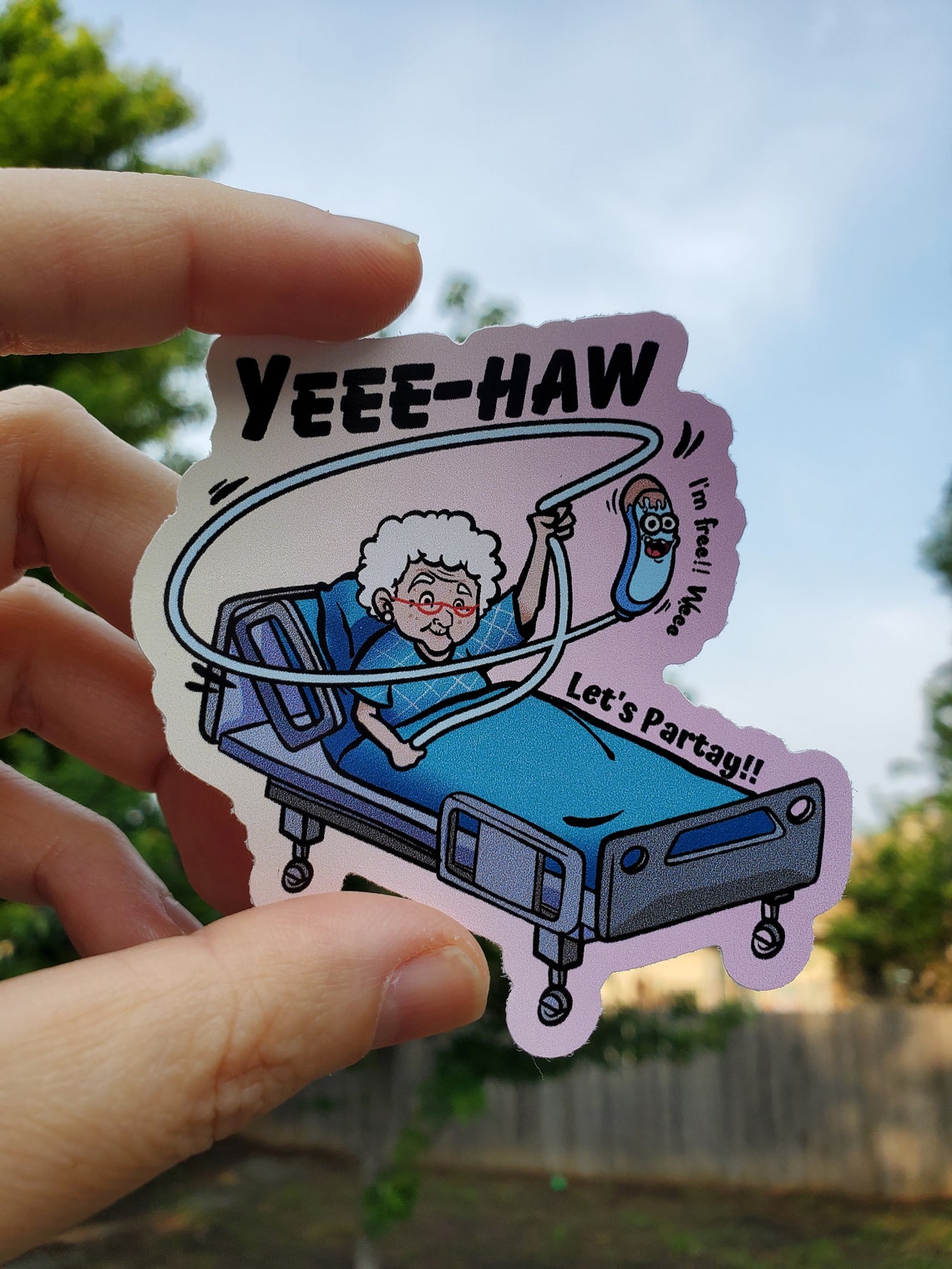 Grandma and Cooter Canoe Sticker, Purewick Sticker, Nurses Week Gift ...