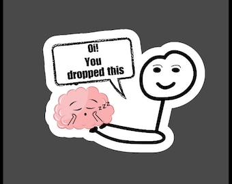 Hey You Dropped This Sticker, Funny Sticker, Sarcastic Sticker, Laptop Sticker, Water Bottle Sticker, Sarcasm Stickers, Quote Sticker