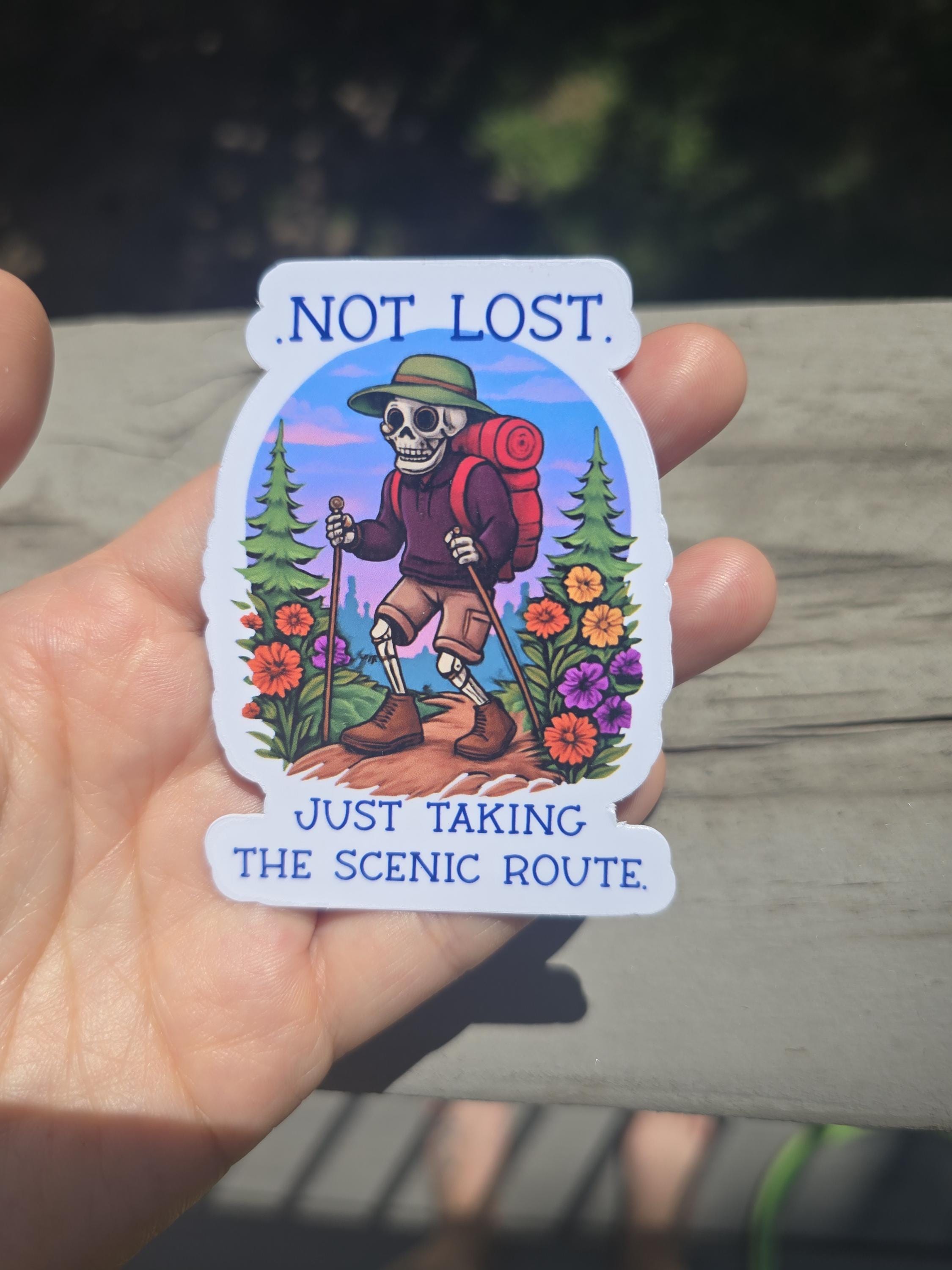 Adventurer Sticker, Hiking Sticker, Outdoor Sticker, Waterproof Vinyl ...