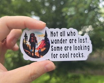 Adventurer Sticker, hiking sticker, outdoor sticker, Waterproof Vinyl Sticker for gift, planner, book, laptop, national park sticker,