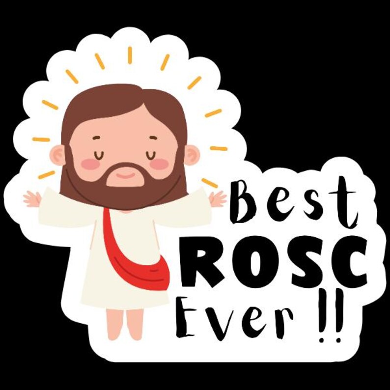 Jesus Ultimate Rosc ER Nurse Sticker, Cute Nurse Sticker, Best ROSC Ever Sticker, Icu Nurse ...
