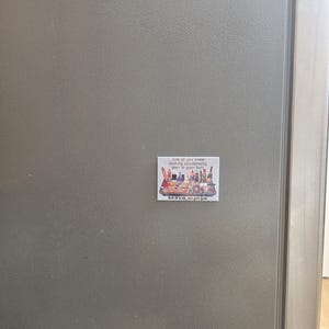 Puede incluir: Un im&aacute;n rectangular para nevera con el texto "Just so you know nothing accidentally goes in your butt. But it's ok, we get you." El im&aacute;n muestra una bandeja con varios objetos.