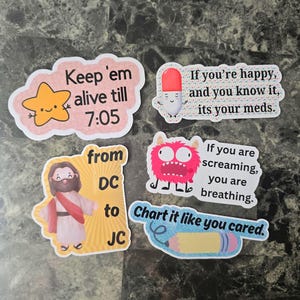 Funny nurse sticker, Nurse Hacks sticker, Respiratory Therapist sticker, Psychiatric nurse sticker, Hospice nurse sticker, Icu nurse sticker