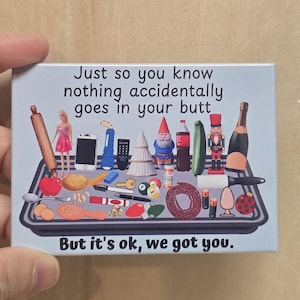 Niente entra accidentalmente, regalo divertente con umorismo da infermiere, calamita per infermiere, idea regalo per l'equipaggio di sala operatoria, calamita sarcastica per infermiere del pronto soccorso, radiologia, tecnici, EMT