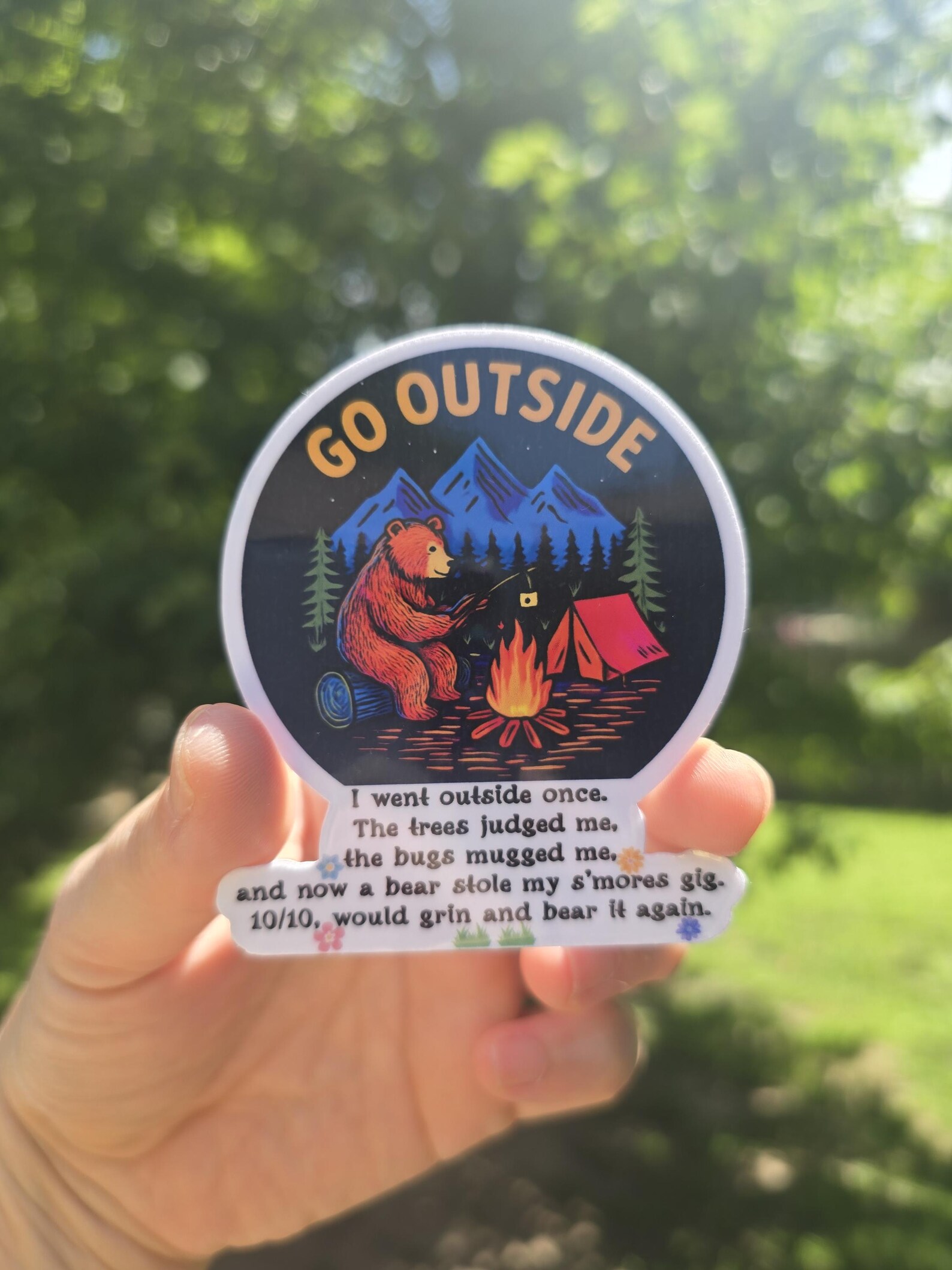Adventurer Sticker, Hiking Sticker, Outdoor Sticker, Waterproof Vinyl ...