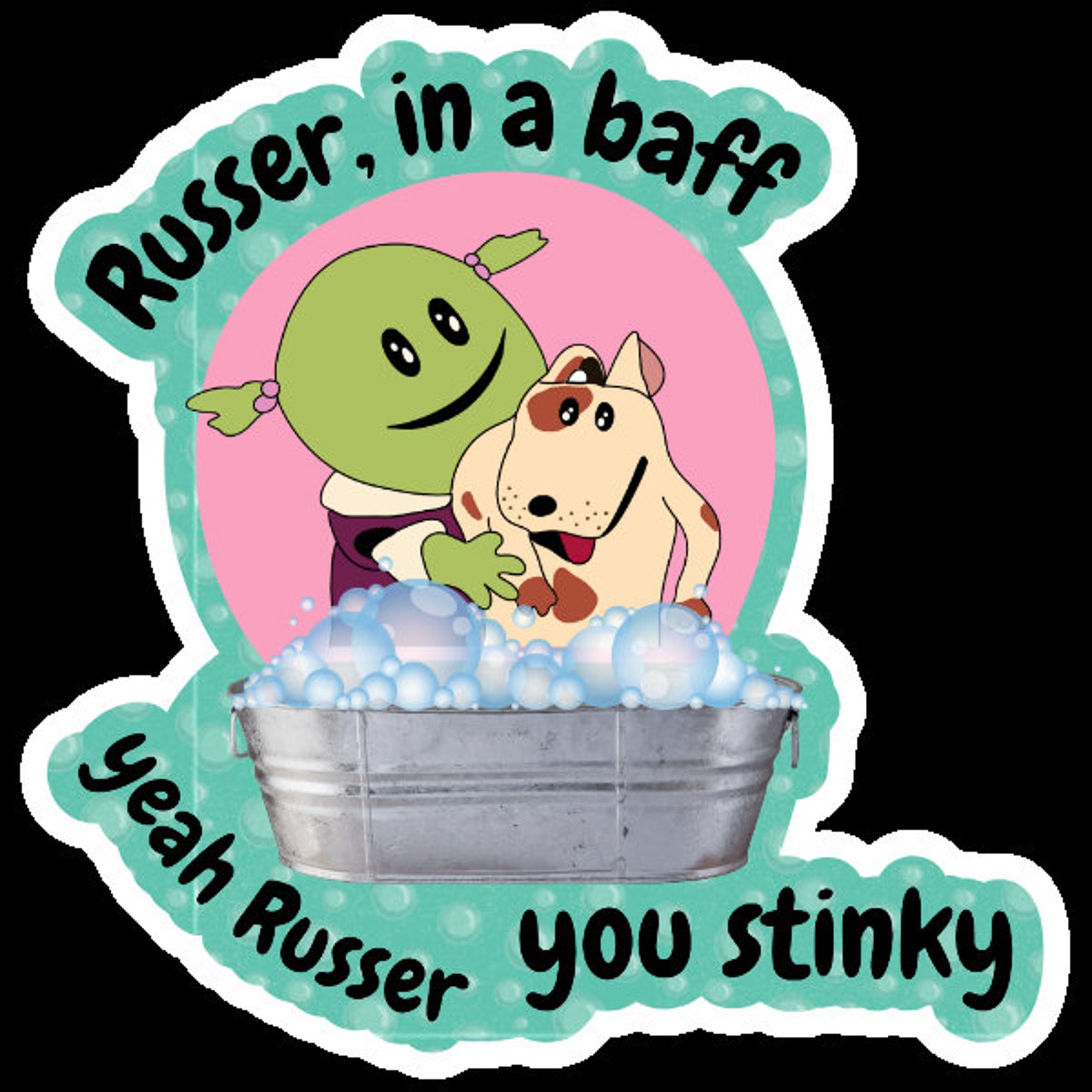 Russer Nanalan Sticker, Russer Sticker, Nanalan Peepo, Nanalan Cartoon Sticker ...