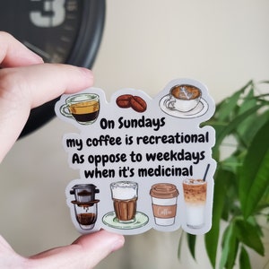 Coffee Vinyl sticker, coffee lover sticker, Nurse coffee, Mom coffee, Waterproof Coffee Sticker, Coffee Laptop/Water-bottle sticker