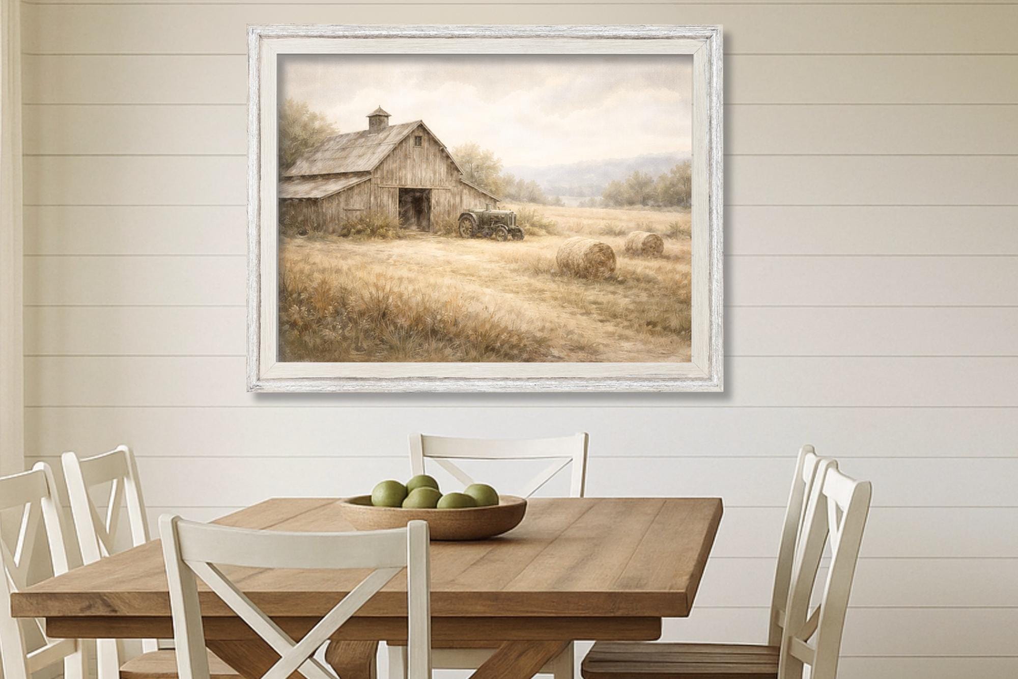 Rustic Barn Printable Wall Art - Neutral Farmhouse Country Landscape ...