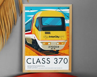 Class 370 APT-P Locomotive Train Print, Train Wall Art