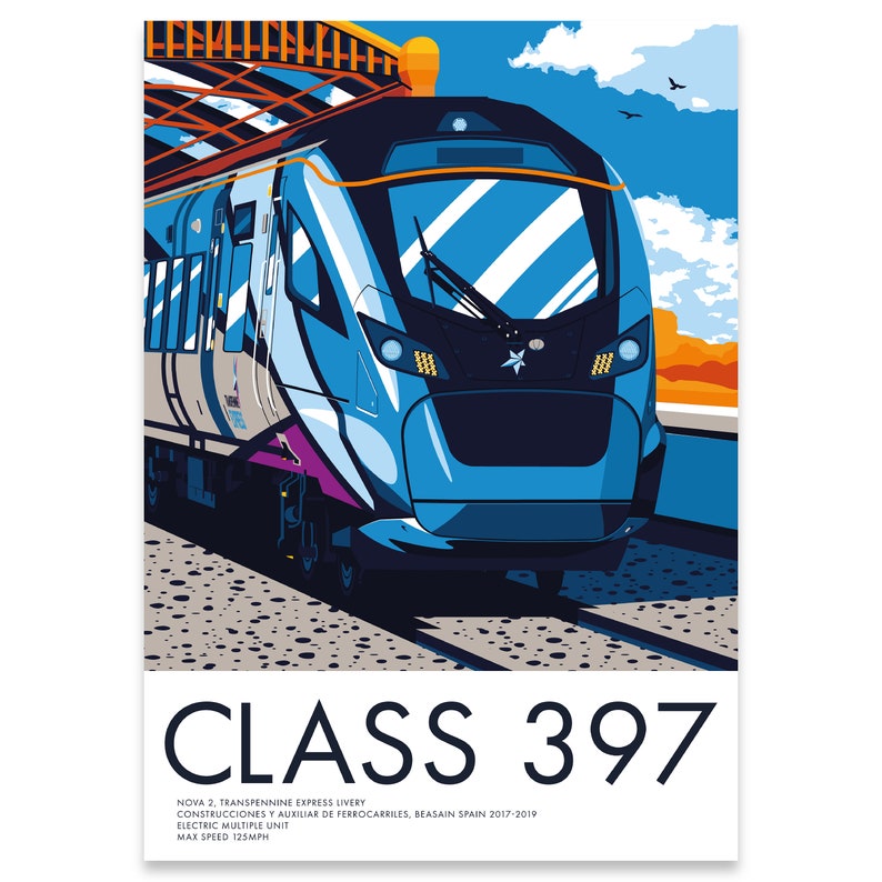 Transpennine Express Train Print Bundle, British Rail Art - Etsy UK