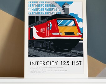 InterCity 125 HST LNER British Rail Class 43 Locomotive, High Speed Train Wall Art