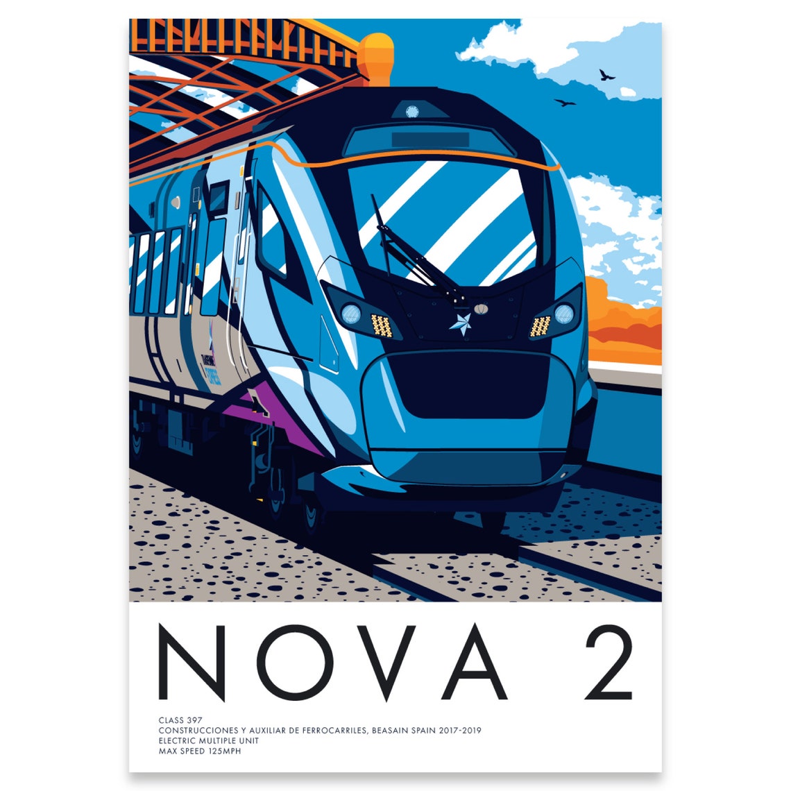 NOVA 2 Transpennine Express Train Print, Railway Wall Art - Etsy UK
