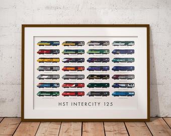 InterCity 125 HST Livery Collection – British Rail Class 43 Art Print