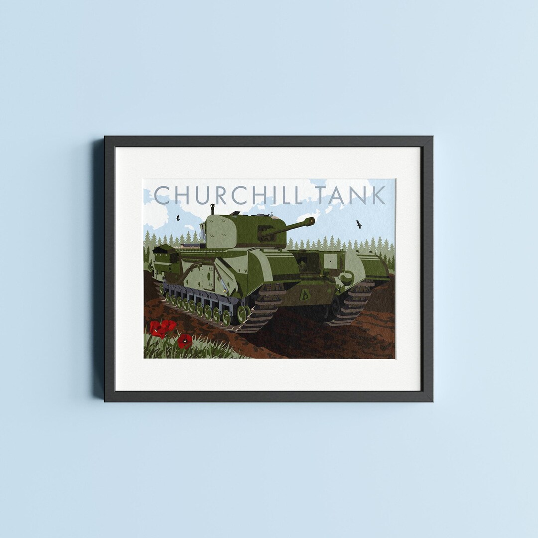 Churchill Tank World War II Poster - Etsy