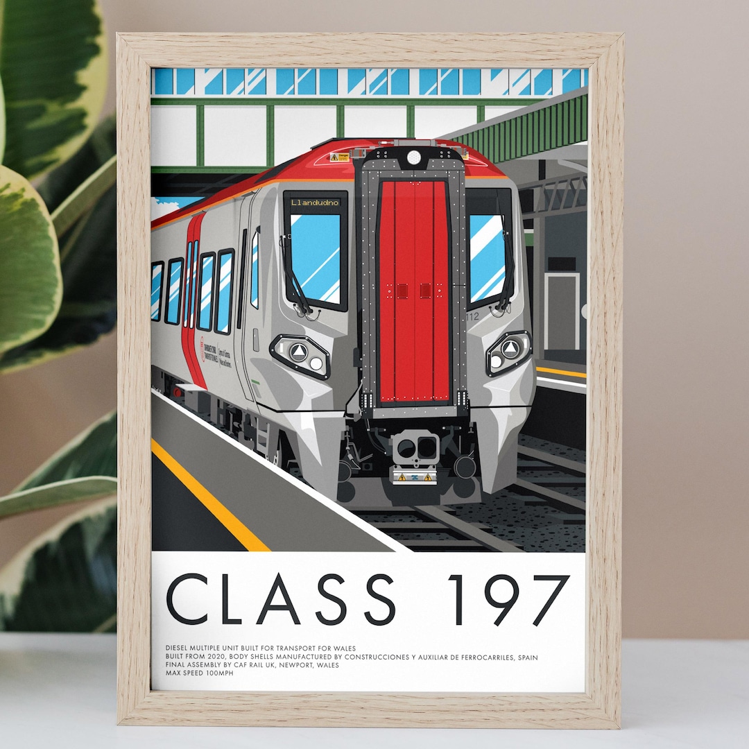 Class 197 Train Print | Transport for Wales Railway Art - Etsy UK