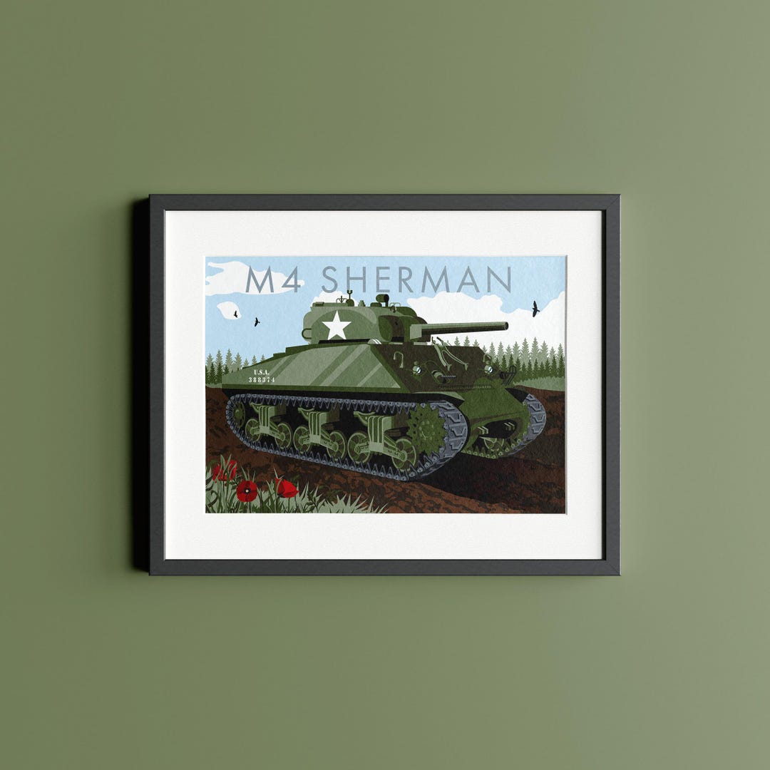 M4 Sherman Tank World War II Poster - Etsy