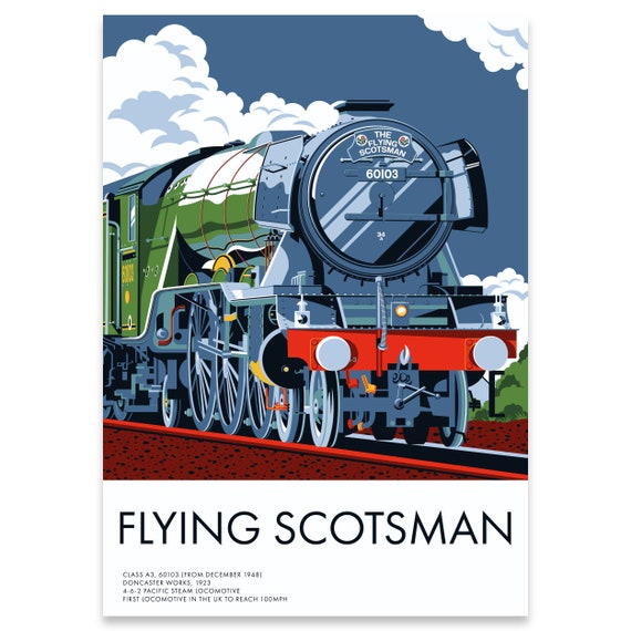 Steam Locomotive 3 Print Bundle: Flying Scotsman, Mallard