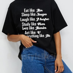 BTS shirt - bts funny t shirt - bts merch - bts las vegas concert shirt - Unisex Heavy Cotton Tee image 1