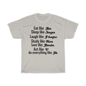 BTS shirt - bts funny t shirt - bts merch - bts las vegas concert shirt - Unisex Heavy Cotton Tee image 5