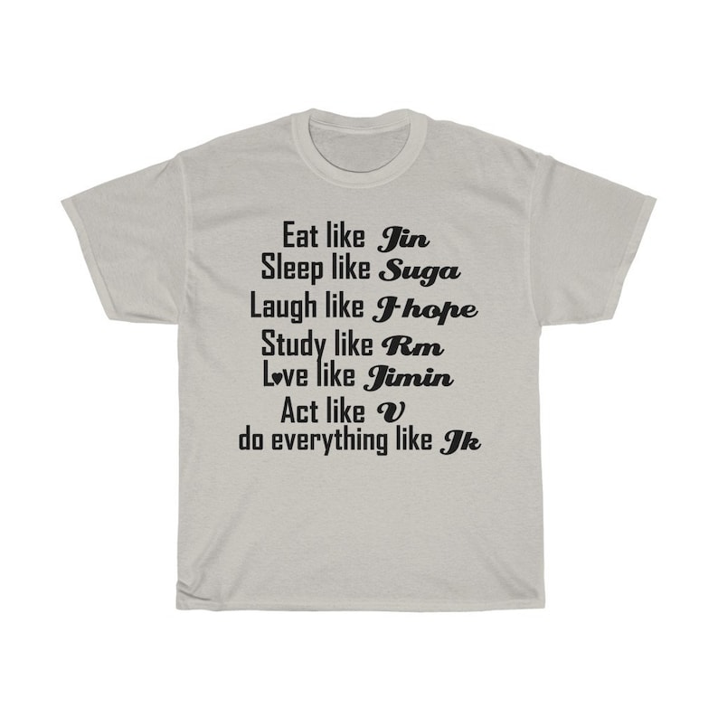 BTS shirt - bts funny t shirt - bts merch - bts las vegas concert shirt - Unisex Heavy Cotton Tee image 5