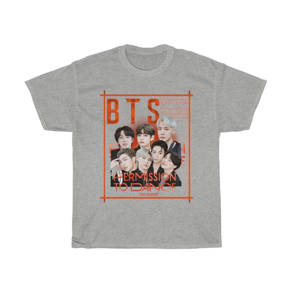 新品未使用タグ付き！BTS PERMISSION TO DANCE Tシャツ M BTS Permission To Dance (PTD) On Stage Merch - Photo L/S T-Shirt